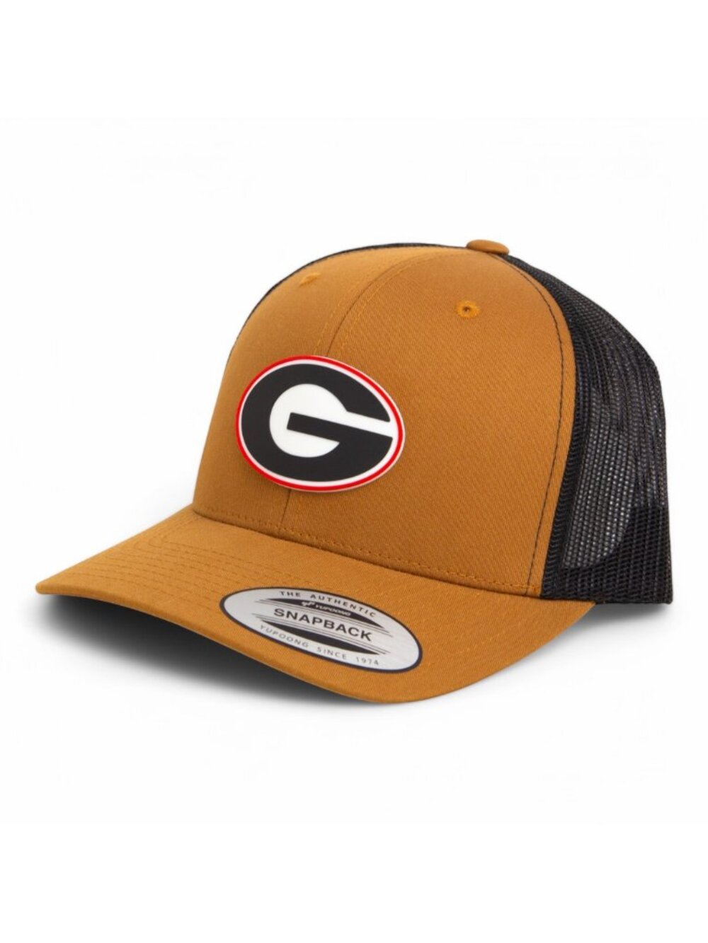 Georgia Bulldogs Power G 3D YP Snapback Trucker Hat- Carmel/ Black